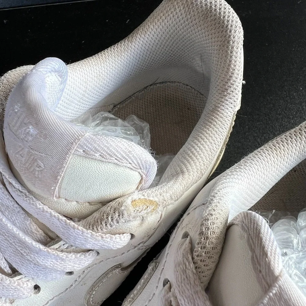 Nike Air Force 1 Low '07 Shoes Womens Size 6.5 White Leather Sneakers 315115-112
